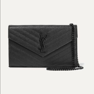 SOLD❌ YSL Quilted Textured-Leather Crossbody